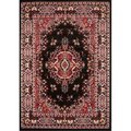 Home Dynamix Home Dynamix 769924039953 7 ft. 8 in. x 10 ft. 7 in. Premium Sakarya Area Border Rug - Black 769924039953